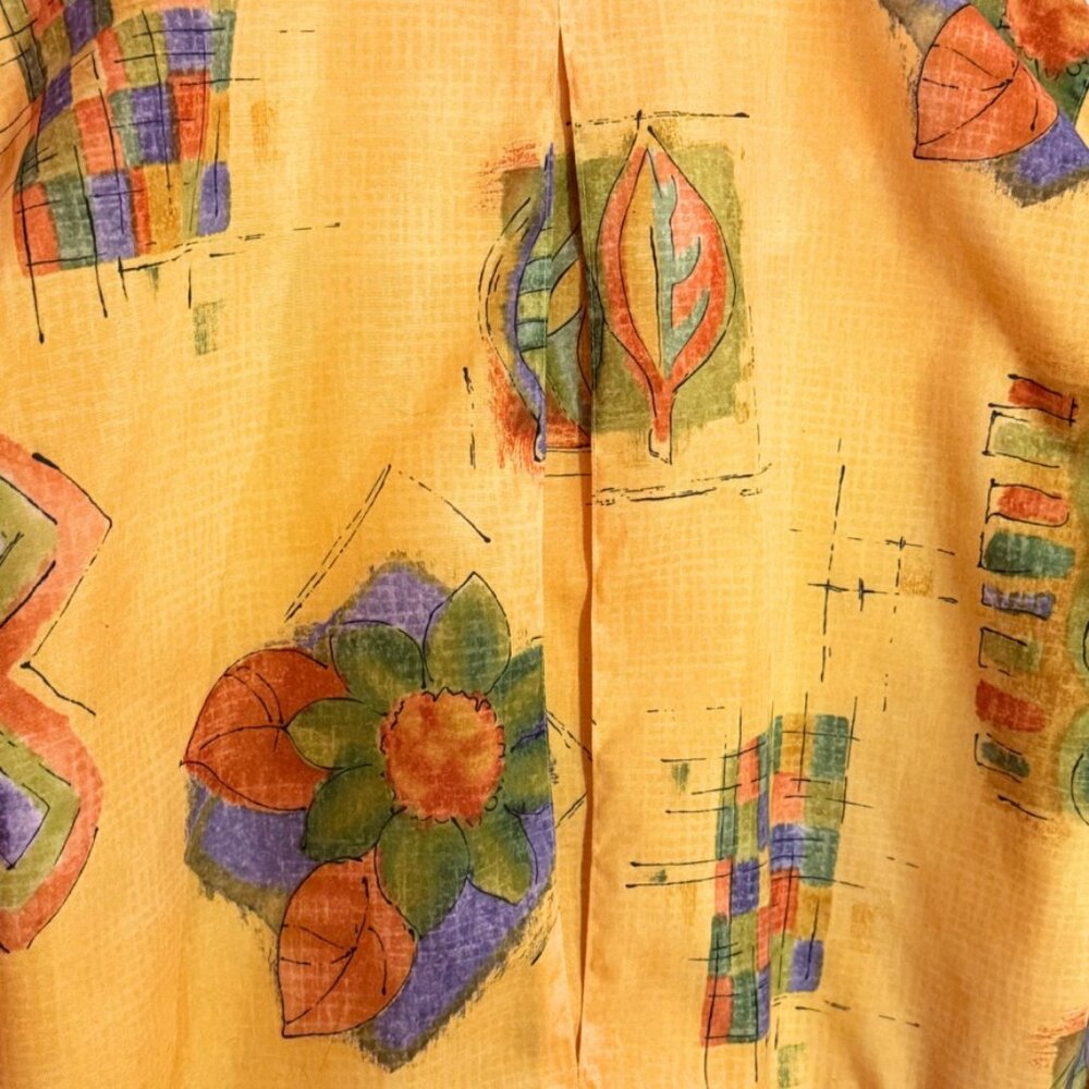 Vintage 80s Darlyn Lightweight Jacket USA Made Abstract Print Women's M - Picture 3 of 5